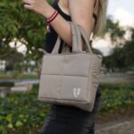 Bolso mini beige